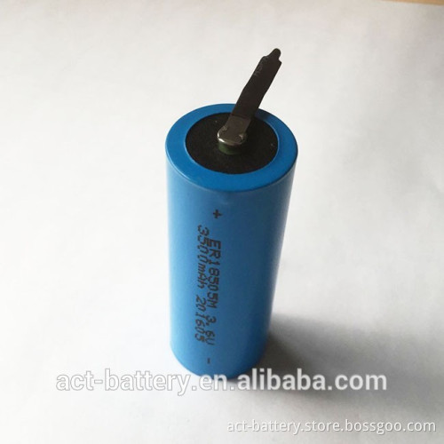 Lisocl2 A 3.6V 3.5Ah lithium battery ER18505M-T1 pins